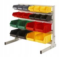 Подвесной стеллаж на 20 контейнеров для мастерских