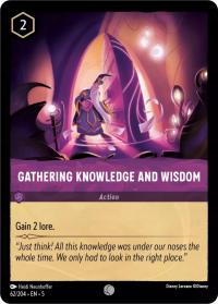 Disney Lorcana 5SSK #062 Gathering Knowledge and Wisdom