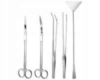 Zestaw narzędzi akwariowych – 5-częściowy zestaw ze stali nierdzewnej