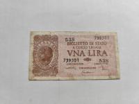 Włochy - 1 lira - 1944