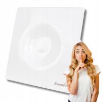 Бесшумный вентилятор для ванной комнаты Ø 100 мм 26 дБ стандарт белый