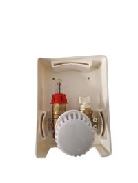 RTL BOX 3/4 ZAWÓR Z GŁOWICĄ I PRZEPŁYWOMIERZEM DO OGRZEWANIA