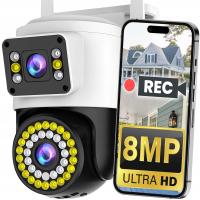 Kamera IP wewnętrzna, zewnętrzna Renew Force kamera zewnętrzna nagrywanie w nocy zmroku 8MP