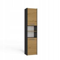 Шкаф для ванной комнаты столб S40 антрацит дуб ARTISAN