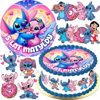 MEGA ZESTAW XXL OPŁATEK NA TORT LILO I STICH STITCH STICZ + GRATIS TEKST
