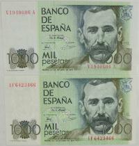 7.dbr.Zest.Hiszpania, 1 000 Peset szt.2, St.2/3+