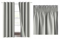 ZASŁONA GOTOWA 250X145 LEN MATOWY TAŚMA MIX KOLORÓW