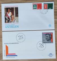 ANTYLE HOLENDERSKIE -, ZESTAW 2 FDC.