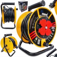 K садовый строительный катушечный удлинитель 25 м 3x2. 5 кабельный замок