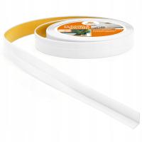 Отделочная полоса самоклеящаяся белая | прочная ПВХ 10/10 5 м