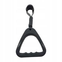 Trójkątny pierścień uchwytu do autobusu Łatwy w montażu Wymiana zużycia Czarny