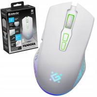 Беспроводная мышь Defender PANDORA GM-502 оптическая 3200 точек / дюйм белая RGB AKUMU