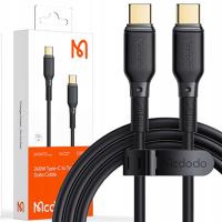 Kabel McDodo USB typ C - USB typ C 2 m czarny