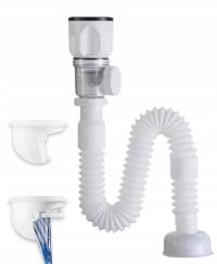 Сифон для умывальника складчатый гибкий с резервуаром гибкий гибкий