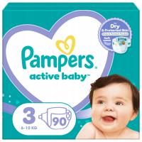 Pieluszki Pieluchy Pampers Active Baby rozmiar 3, 6-10 kg 90 sztuk zapas