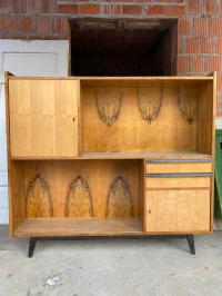 BIBLOTECZKA REGAŁ VINTAGE PRL