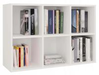 Книжная полка MALAX MINI 2x3 White для гостиной детской комнаты 90X60X30 см