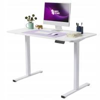 Biurko Elektrycznie Regulowane 100x60 Spacetronik Regulacja Pamięć białe