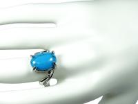 Howlit niebieski Pierścionek Rozm. 18 Naturalny kamień - 5in -