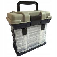 РЫБОЛОВНЫЙ ЯЩИК, 4 ЯЩИКА, КОРОБКИ, РЕЗИНОВЫЕ, ВОБЛЕРЫ, АКСЕССУАРЫ-PUD330