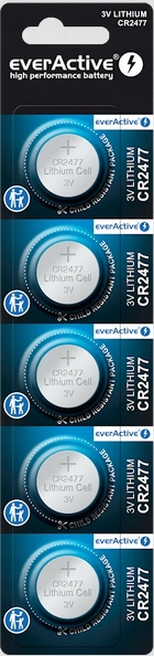 5 x CR 2477 everActive cr2477 литиевая батарея кнопка 3V