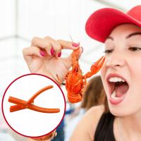 Obieraczka do raków Plastikowe narzędzie do usuwania ogonów homarów, krewetek raków – pomarańczowe