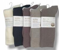 5x Skarpety Damskie Merino Wełna Merynos Ciepłe Zimowe