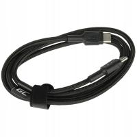 Kabel USB Green Cell USB-C - USB-C 1.2 m Czarny (KABGC30)