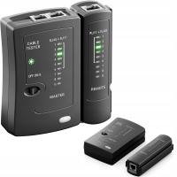 Tester Kabla Sieciowego RJ45 RJ11 LAN Cat5/6/7 LED Telefon Ethernet LAN