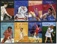 Grenada 1995 Znaczki 2964-71 ** sport igrzyska olimpijskie Olimpiada tenis