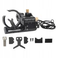 Opuszczana podstawka pod strzały Żywica ze stopu aluminium, czarna, 4V