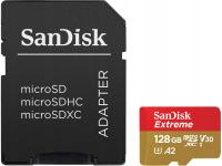 Karta pamięci SanDisk 128GB microSDXC Extreme 190MB/s A2 C10 V30 UHS-I U3