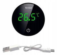 TERMOMETR DO AKWARIUM, TERARIUM LED CYFROWY zew. CZUJNIK TEMPERATURY