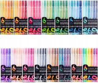90 kolorów długopisów z akrylożelem Zestaw rysunkowy do kolorowanek dla dorosłych, 15 zestaw