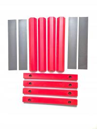 Komplet ślizgów wysuwu ramienia do maszyn CASE NEW HOLLAND FIAT (PREMIUM!)