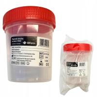 Стерильный контейнер для мочи 120 мл с описательной наклейкой