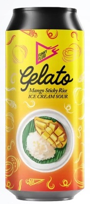 Funky Fluid Gelato Mango Sticky Rice Ice Cream Sour 500ml Puszka