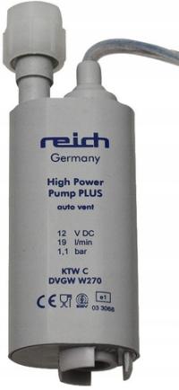 POMPA WODY ZANURZENIOWA REICH HIGH POWER PLUS 19 l/min 1,1 bar 12 V