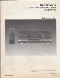 РУКОВОДСТВО ПОЛЬЗОВАТЕЛЯ РЕСИВЕРА TECHNICS-GX530