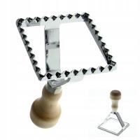 WYKRAWACZ DO CIASTA PIEROGÓW CIASTECZEK RAVIOLI USZEK STALOWA FORMA