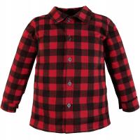 Koszula dziecięca długi rękaw bawełna czerwony