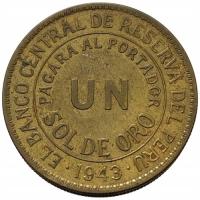 44782. Peru - 1 sol - 1943r.