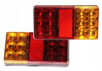 Światła Koparka Widlak Wózek Lampy tylne led 12/24V Zestaw Śwaitła tył mała