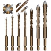 НАБОР СВЕРЛ ДЛЯ СТЕКЛЯННОЙ ПЛИТКИ КЕРАМИЧЕСКОГО КЕРАМОГРАНИТА 7ШТ