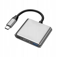 Kabel USB C do HDMI Kabel o dużej prędkości Plug and Play 4K Stabilny transport Szary