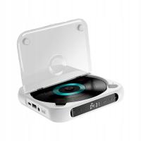 Przenośny odtwarzacz CD z możliwością ładowania i ekranem LED Kompaktowy o