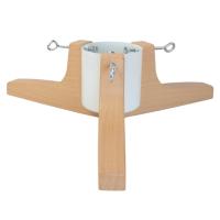 Stojak pod choinkę METALOWY BIAŁY nowoczesny z pojemnikiem 2,2m STABILNY