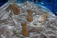 ZESTAW 5 szt. Kot brązowy witrażowy Tiffany