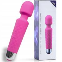 WIBRATOR DAMSKI SEKS MASAŻER ŁECHTACZKI 20 TRYBÓW CICHY WODOODPORNY RÓŻOWY