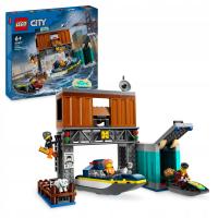 LEGO City 60417 полицейская моторная лодка и укрытие грабителей